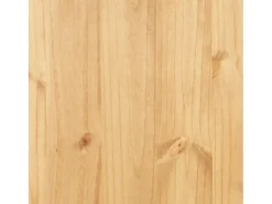 Aparador Cómoda Cómoda Mueble Almacenamiento Organizador Cocina Salón Corona 112 x 43 x 196 cm Madera Maciza Pino Mexicano Marrón 02_0031748