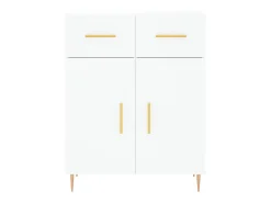 Aparador cómoda cómoda mueble mueble de almacenaje organizador cocina salón salón 69,5 x 34 x 90 cm madera contrachapada blanco 02_0030470