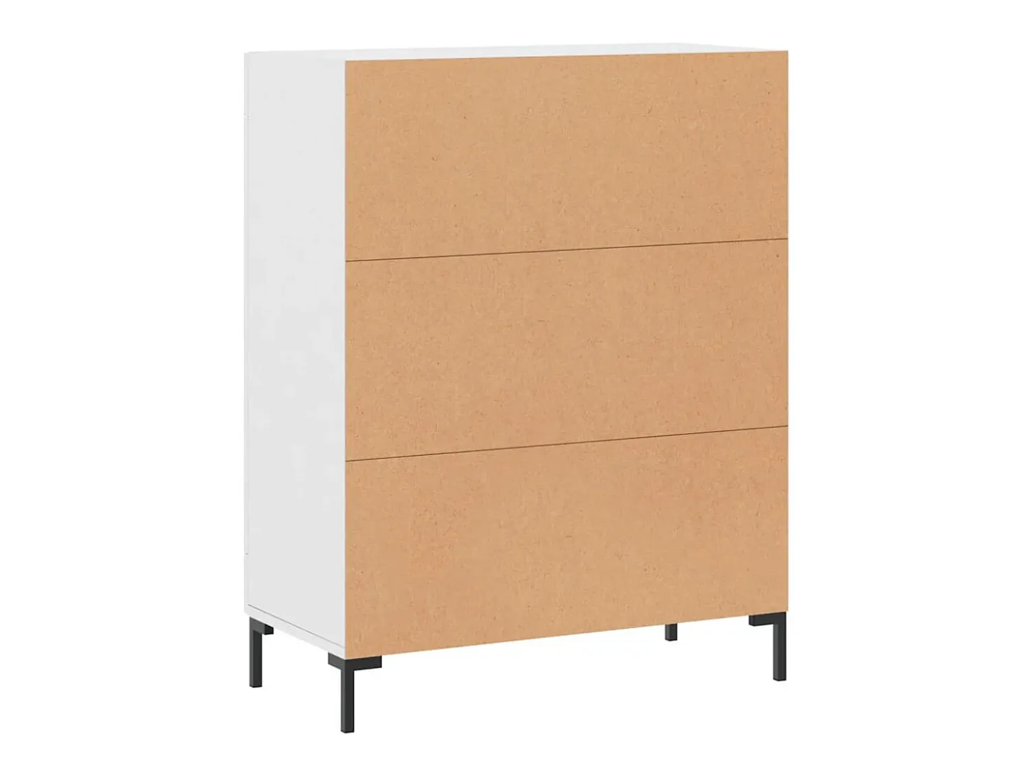 Aparador cómoda cómoda mueble mueble de almacenaje organizador cocina salón salón 69,5 x 34 x 90 cm madera contrachapada blanco 02_0030459