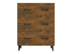 Aparador cómoda cómoda mueble mueble de almacenaje organizador cocina salón salón 69,5 x 34 x 90 cm madera contrachapada marrón 02_0031014