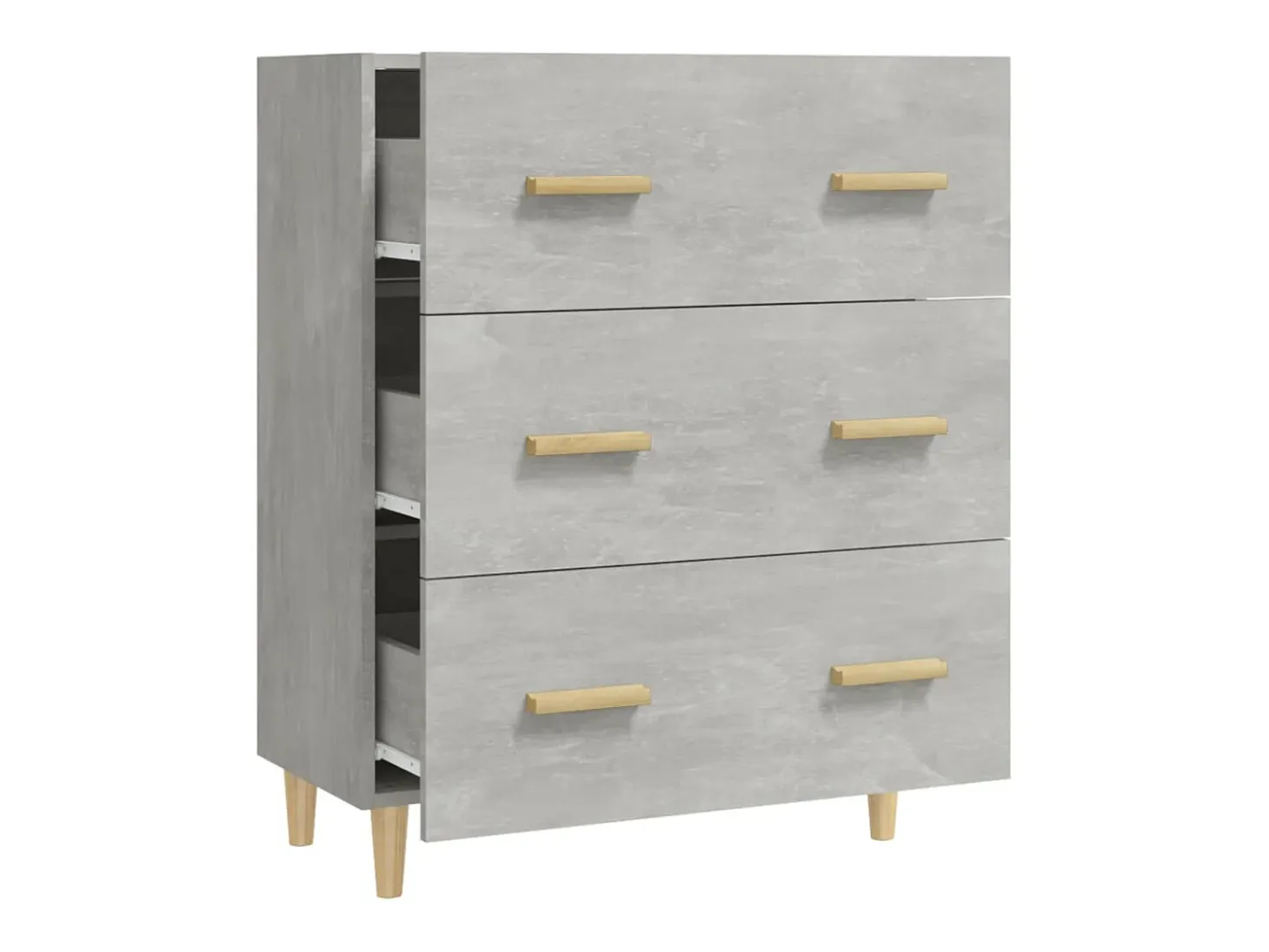 Aparador cómoda cómoda mueble mueble de almacenaje organizador cocina salón salón 70 x 34 x 90 cm madera contrachapada gris 02_0032081