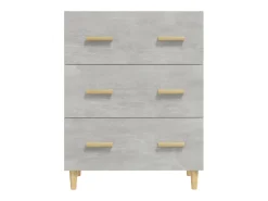 Aparador cómoda cómoda mueble mueble de almacenaje organizador cocina salón salón 70 x 34 x 90 cm madera contrachapada gris 02_0032081
