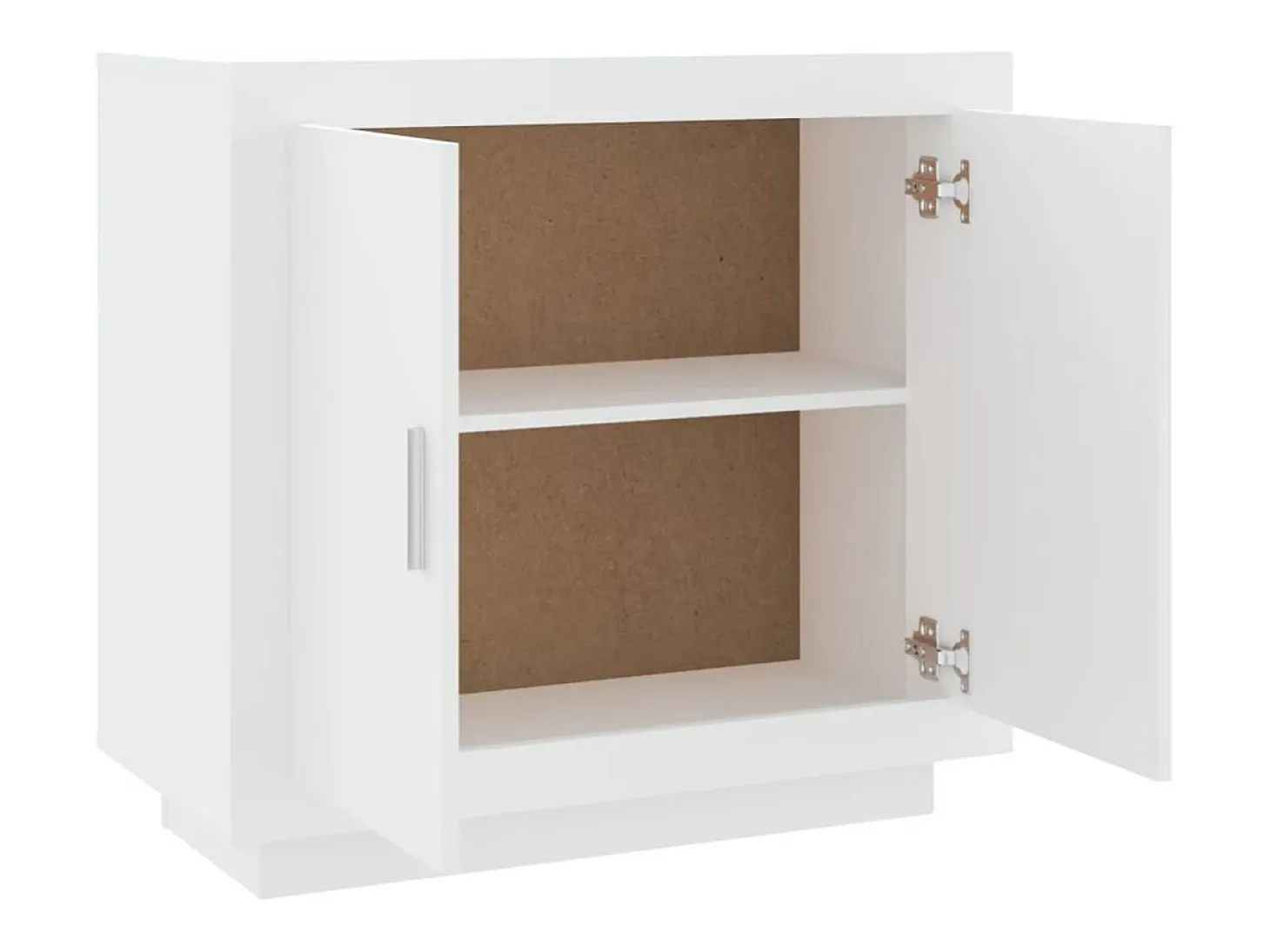 Aparador cómoda cómoda mueble mueble de almacenaje organizador cocina salón salón 80 x 40 x 75 cm madera contrachapada blanco 02_0030517