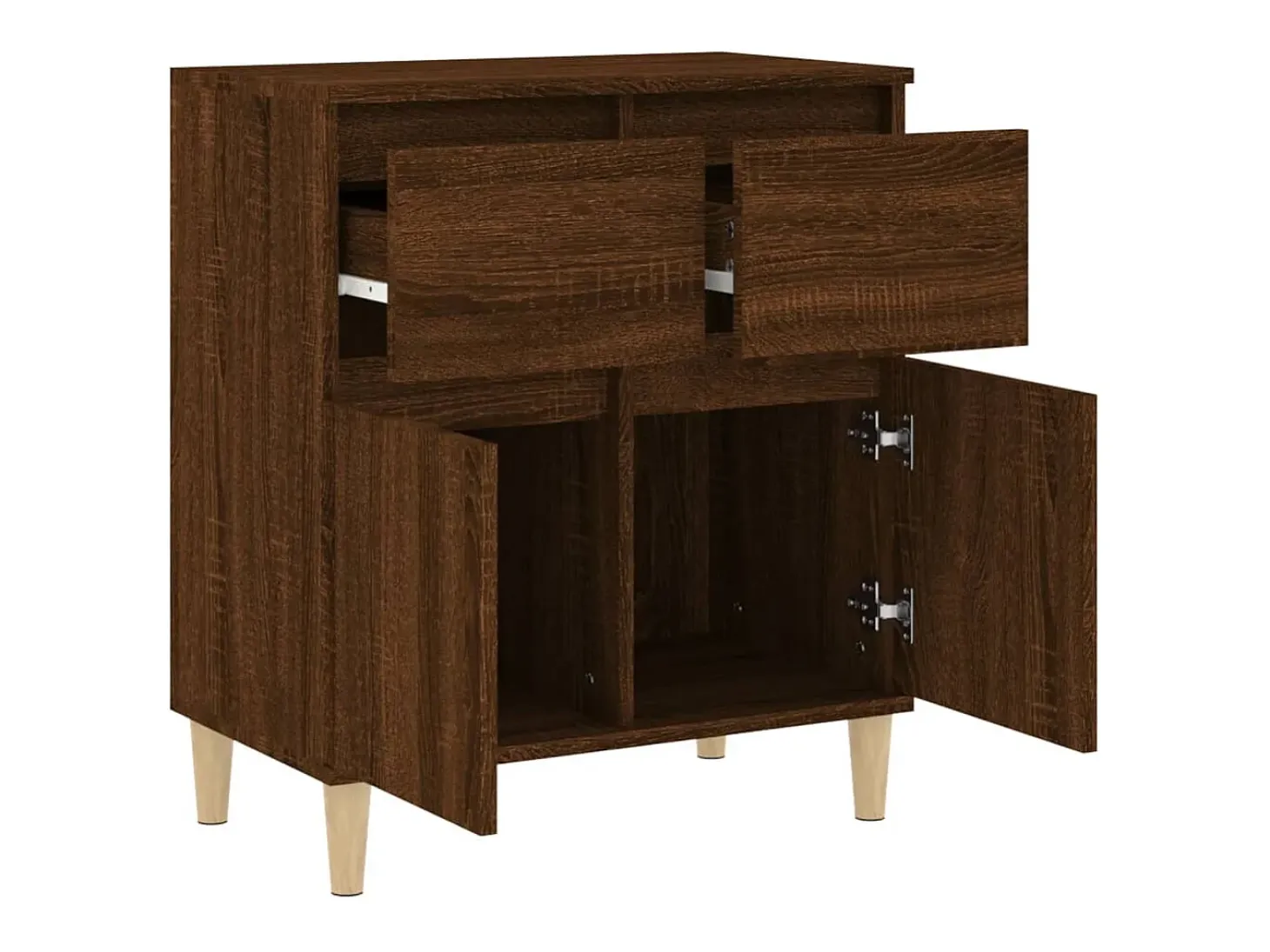 Aparador cómoda cómoda mueble mueble de almacenaje organizador cocina salón salón 60 x 35 x 70 cm madera contrachapada marrón 02_0031293