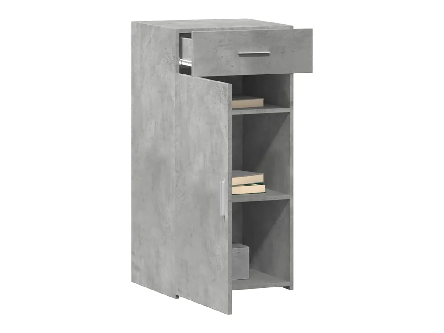 Aparador cómoda cómoda mueble mueble de almacenaje organizador cocina salón salón 45 x 42,5 x 93 cm madera contrachapada gris 02_0031942
