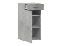 Aparador cómoda cómoda mueble mueble de almacenaje organizador cocina salón salón 45 x 42,5 x 93 cm madera contrachapada gris 02_0031942