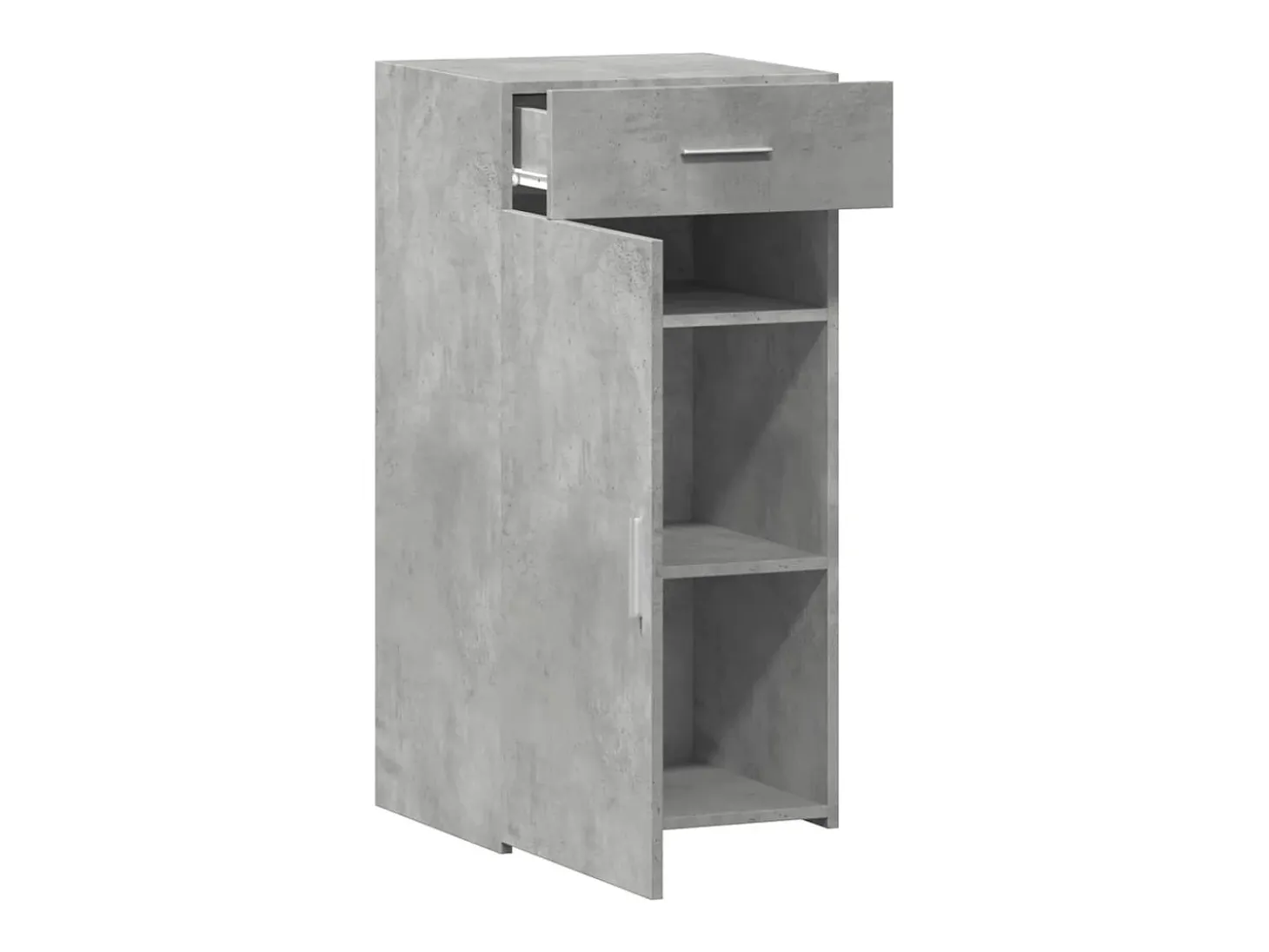 Aparador cómoda cómoda mueble mueble de almacenaje organizador cocina salón salón 45 x 42,5 x 93 cm madera contrachapada gris 02_0031942