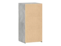Aparador cómoda cómoda mueble mueble de almacenaje organizador cocina salón salón 45 x 42,5 x 93 cm madera contrachapada gris 02_0031942
