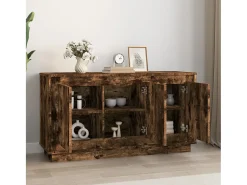 Aparador cómoda cómoda mueble mueble de almacenaje organizador cocina salón salón 102 x 35 x 55 cm madera contrachapada marrón 02_0030848