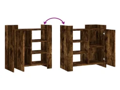 Aparador cómoda cómoda mueble mueble de almacenaje organizador cocina salón salón 73,5 x 35 x 75 cm madera contrachapada marrón 02_0031097
