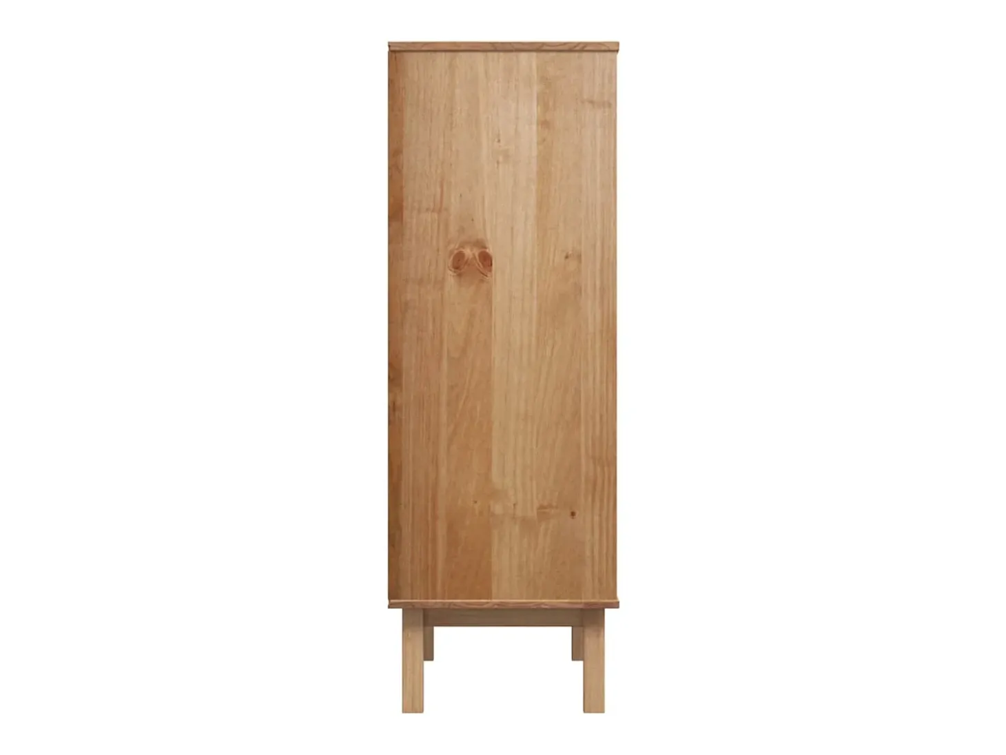 Aparador Cómoda Cómoda Mueble Almacenamiento Organizador Cocina Salón Salón Alto y 85 x 43 x 125 cm Madera Maciza Pino Blanco 02_0035151