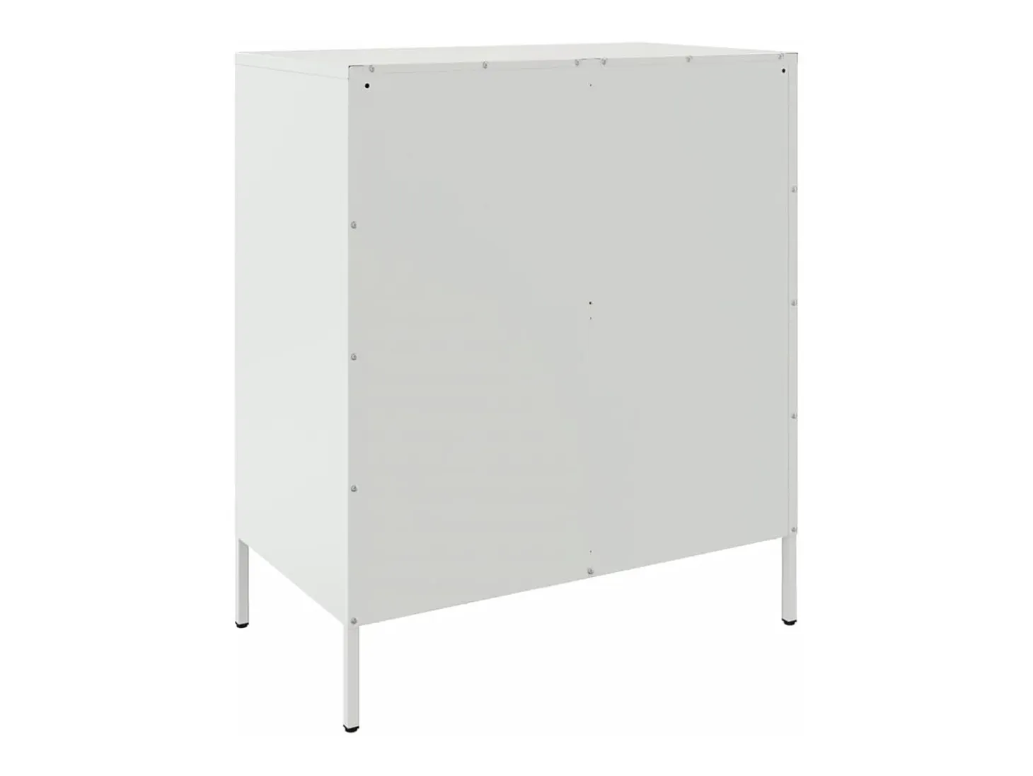 Aparador cómoda cómoda mueble mueble de almacenaje organizador cocina salón salón 68 x 39 x 79 cm acero blanco 02_0030392