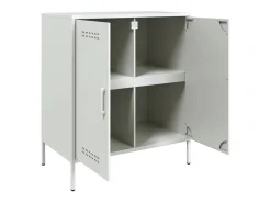 Aparador cómoda cómoda mueble mueble de almacenaje organizador cocina salón salón 68 x 39 x 79 cm acero blanco 02_0030392