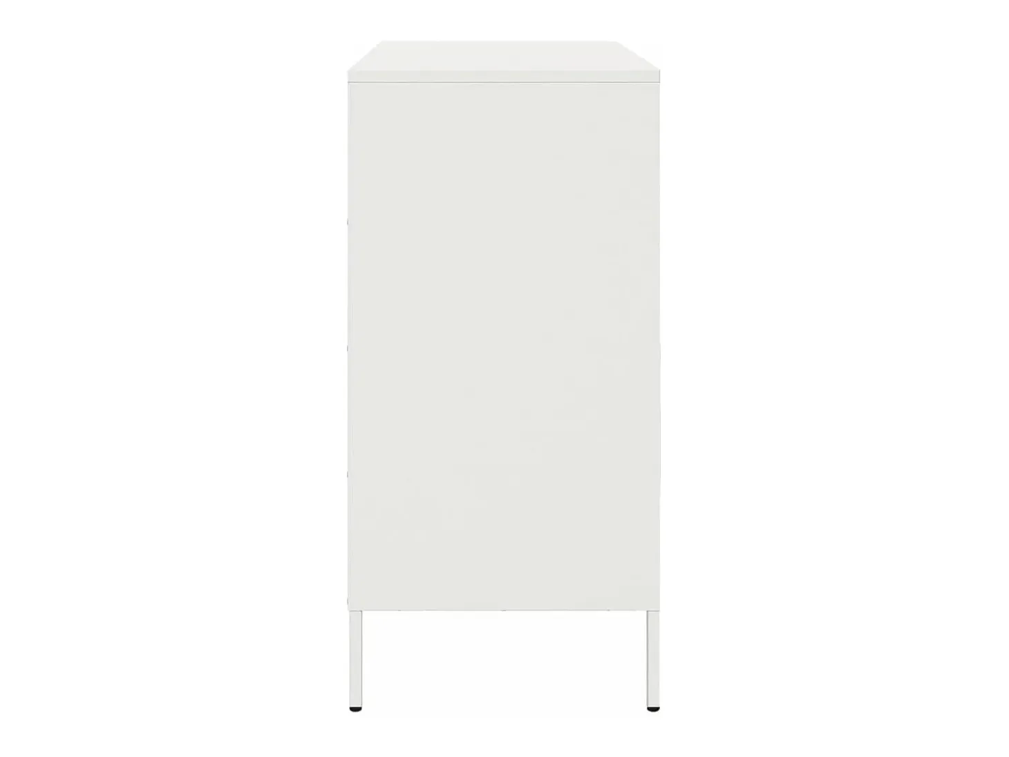 Aparador cómoda cómoda mueble mueble de almacenaje organizador cocina salón salón 68 x 39 x 79 cm acero blanco 02_0030392