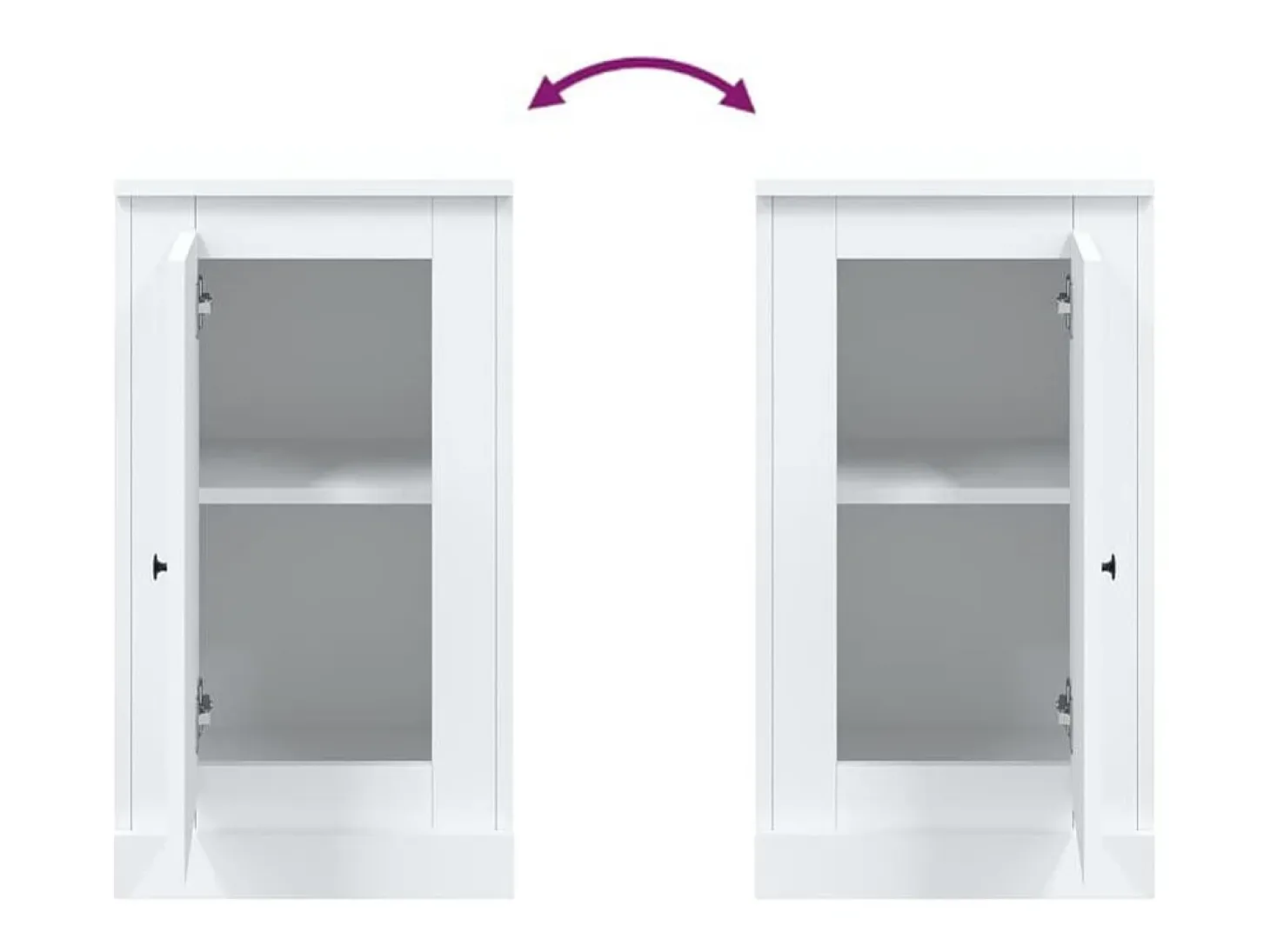 Aparador cómoda cómoda mueble mueble de almacenaje organizador cocina salón salón 37,5 x 35,5 x 67,5 cm madera contrachapada blanco 02_0030291