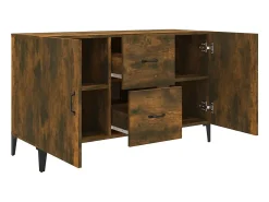 Aparador cómoda cómoda mueble mueble de almacenaje organizador cocina salón salón 100 x 36 x 60 cm madera contrachapada marrón 02_0030840