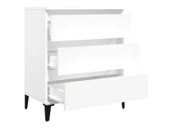 Aparador cómoda cómoda mueble mueble de almacenaje organizador cocina salón salón 60 x 35 x 70 cm madera contrachapada blanco 02_0030363