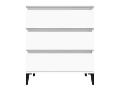 Aparador cómoda cómoda mueble mueble de almacenaje organizador cocina salón salón 60 x 35 x 70 cm madera contrachapada blanco 02_0030363
