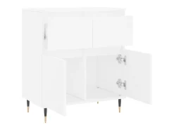 Aparador cómoda cómoda mueble mueble de almacenaje organizador cocina salón salón 60 x 35 x 70 cm madera contrachapada blanco 02_0030364