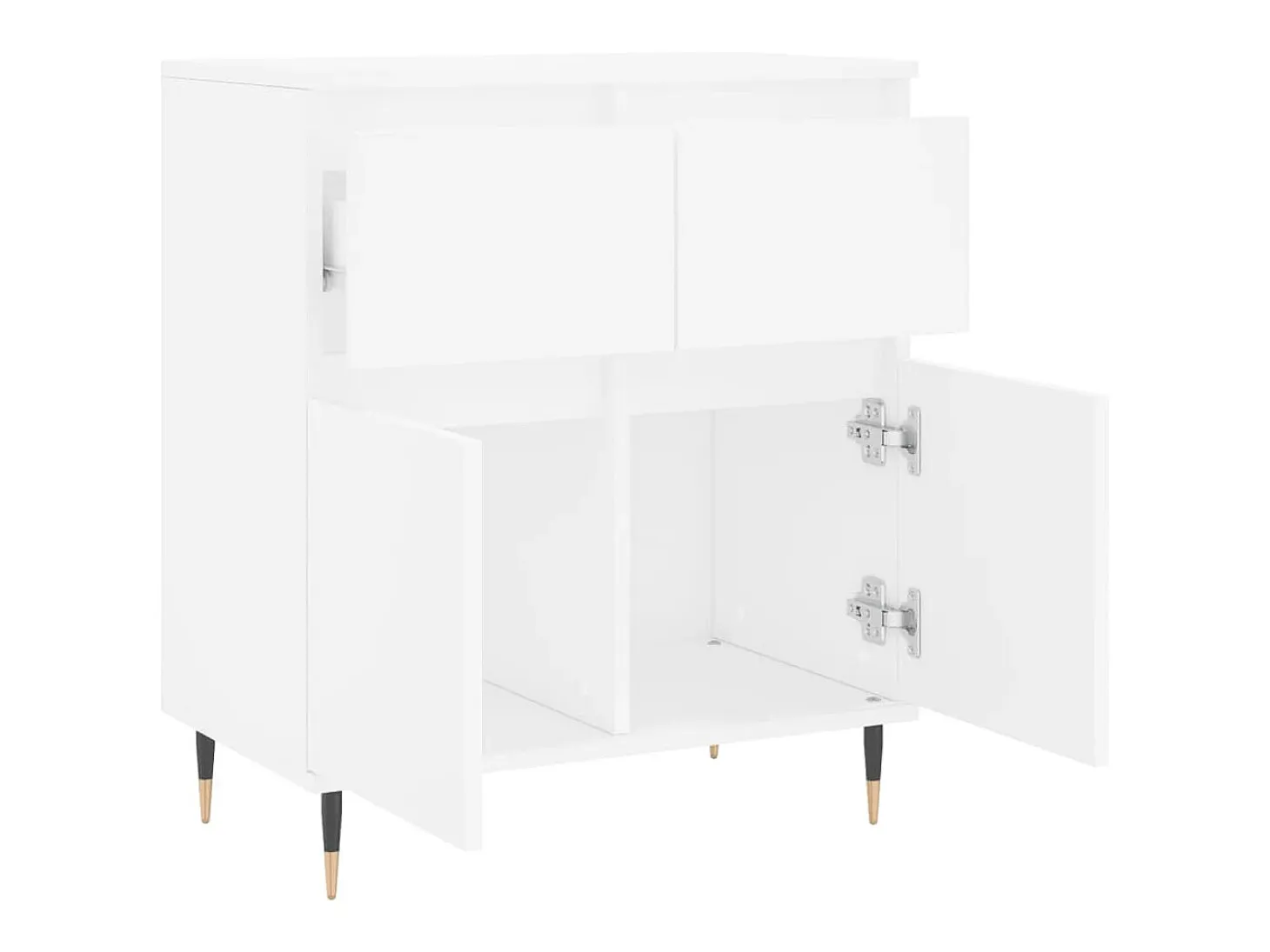 Aparador cómoda cómoda mueble mueble de almacenaje organizador cocina salón salón 60 x 35 x 70 cm madera contrachapada blanco 02_0030364