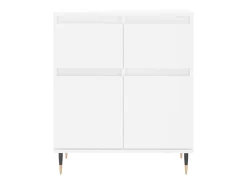 Aparador cómoda cómoda mueble mueble de almacenaje organizador cocina salón salón 60 x 35 x 70 cm madera contrachapada blanco 02_0030364