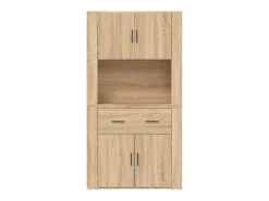 Aparador cómoda cómoda mueble mueble de almacenaje organizador cocina salón salón alto sonoma madera contrachapada marrón 02_0034216