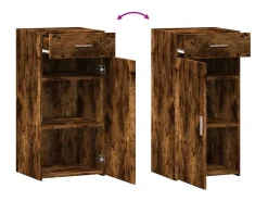 Aparador cómoda cómoda mueble mueble de almacenaje organizador cocina salón salón 45 x 42,5 x 93 cm madera contrachapada marrón 02_0030950