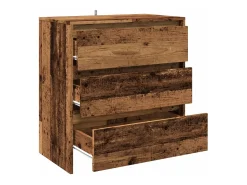 Aparador cómoda cómoda mueble mueble de almacenaje organizador cocina salón salón madera vieja 70 x 41 x 75 cm madera contrachapada marrón 02_0036609