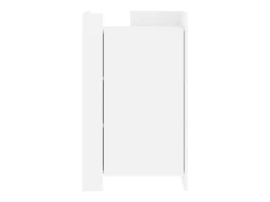 Aparador cómoda cómoda mueble mueble de almacenaje organizador cocina salón salón 45 x 35 x 75 cm madera contrachapada blanco 02_0030312