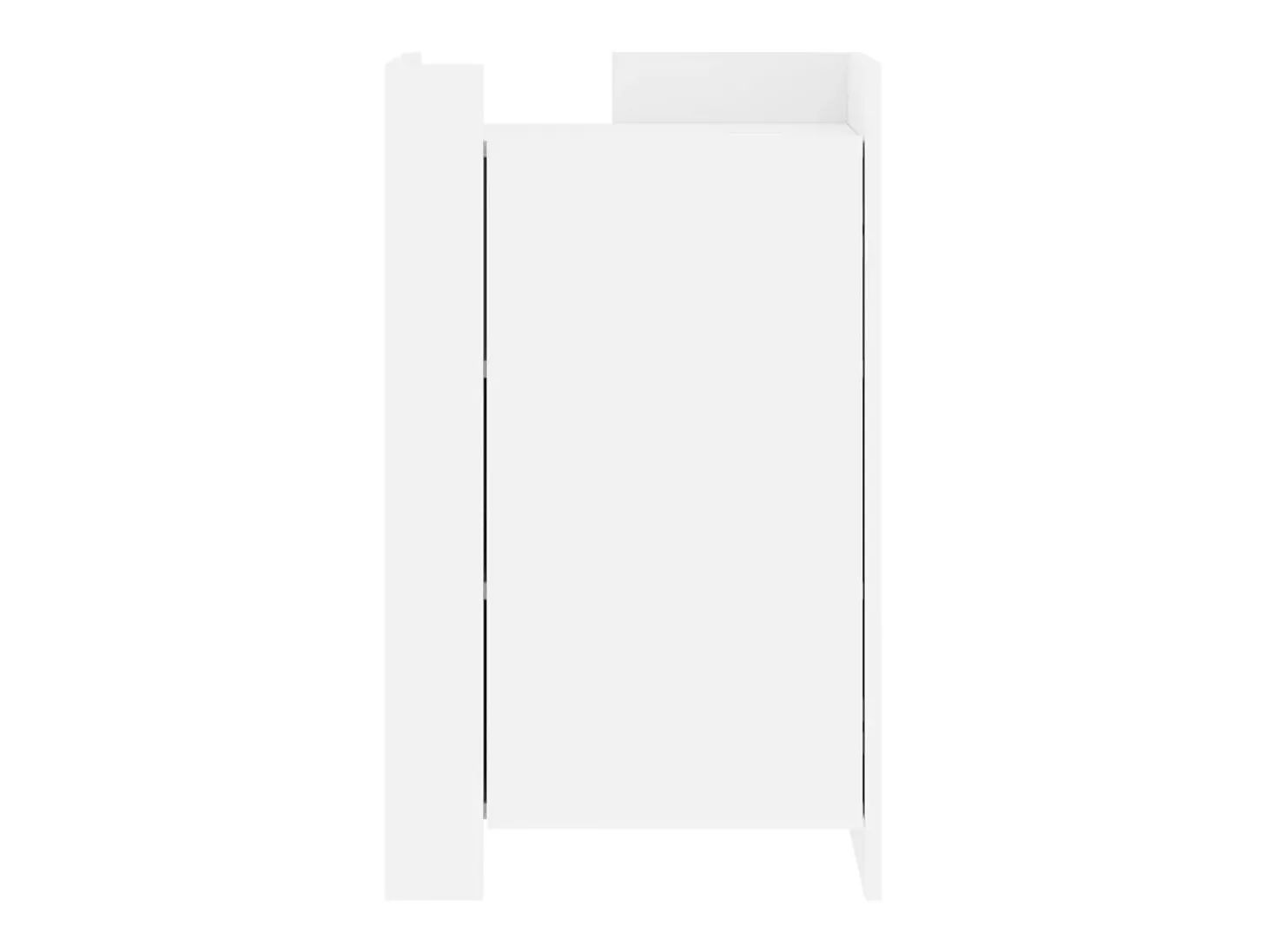 Aparador cómoda cómoda mueble mueble de almacenaje organizador cocina salón salón 45 x 35 x 75 cm madera contrachapada blanco 02_0030312