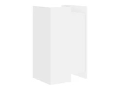 Aparador cómoda cómoda mueble mueble de almacenaje organizador cocina salón salón 45 x 35 x 75 cm madera contrachapada blanco 02_0030312