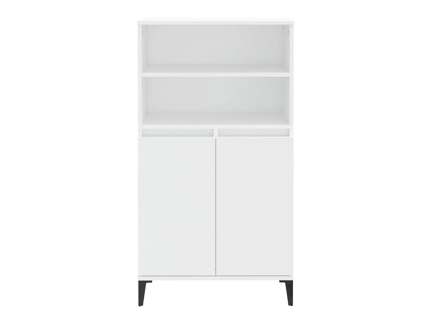 Aparador cómoda cómoda mueble mueble de almacenaje organizador cocina salón salón alto 60 x 36 x 110 cm madera contrachapada blanco 02_0032470