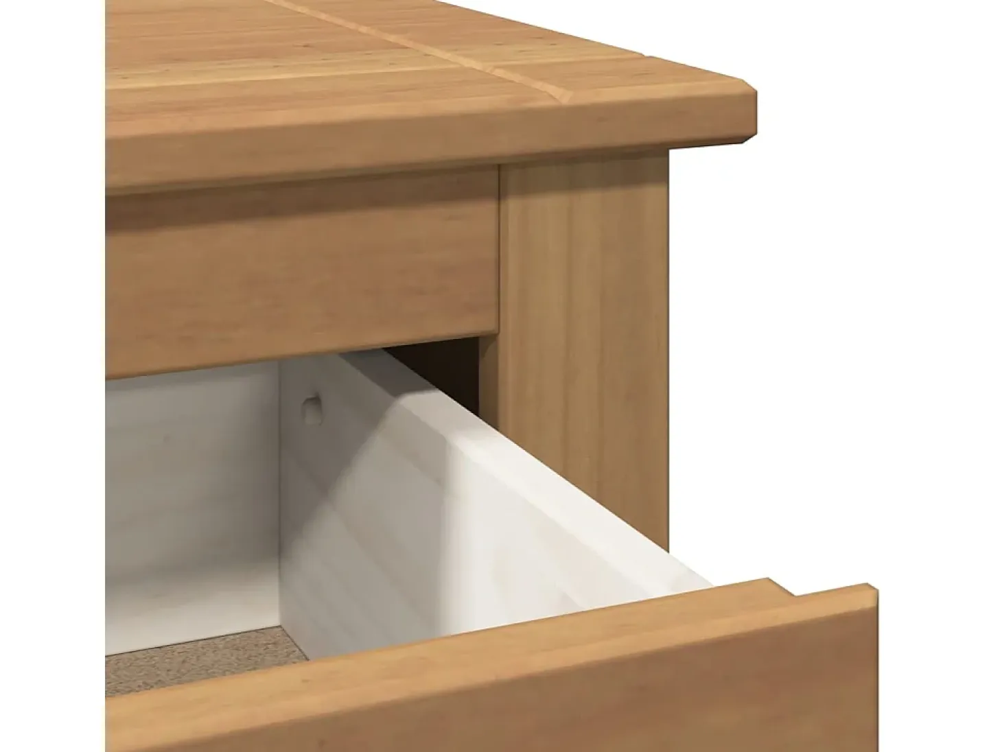 Aparador cómoda mueble almacenaje organizador cocina salón salón con cajones 112 x 40 x 80 cm madera maciza de pino marrón 02_0030129