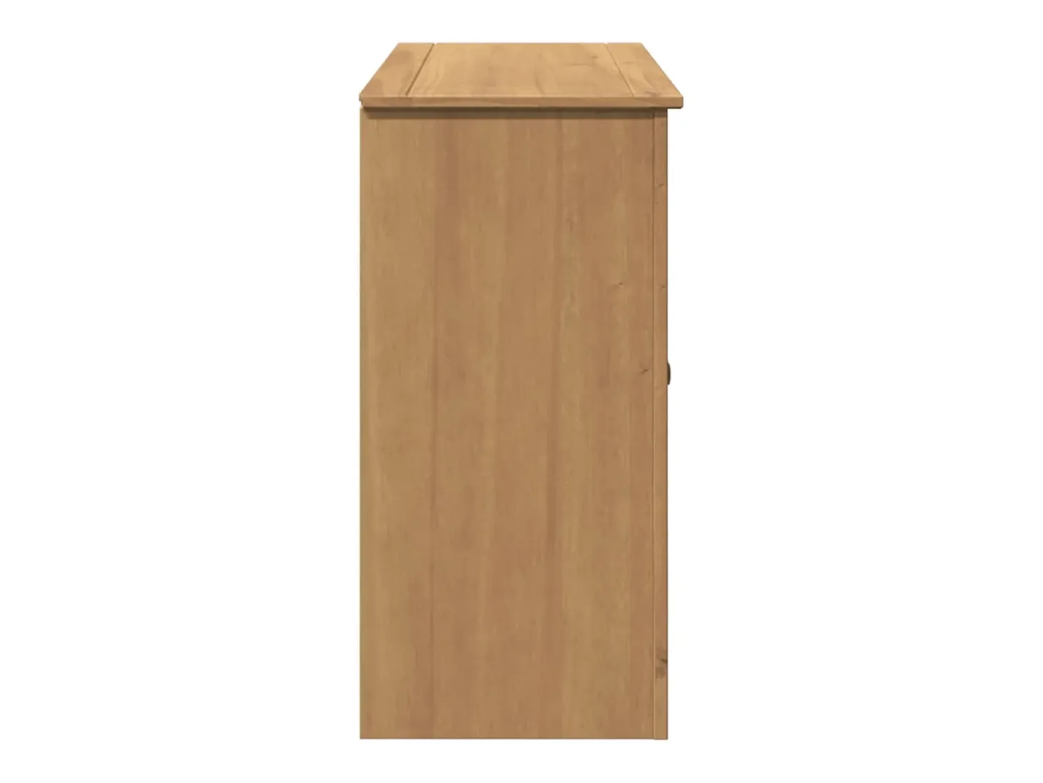 Aparador cómoda mueble almacenaje organizador cocina salón salón con cajones 112 x 40 x 80 cm madera maciza de pino marrón 02_0030129