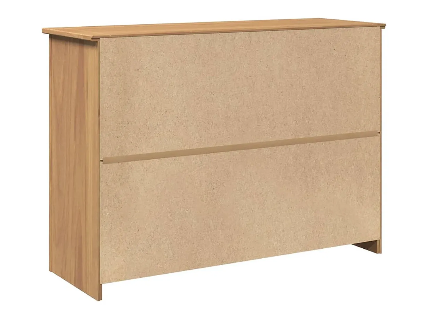 Aparador cómoda mueble almacenaje organizador cocina salón salón con cajones 112 x 40 x 80 cm madera maciza de pino marrón 02_0030129