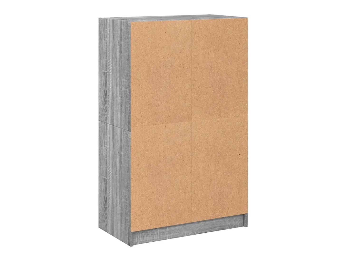 Aparador cómoda mueble almacenaje organizador cocina salón salón alto con puertas sonoma 68 x 37 x 109 cm madera contrachapada gris 02_0032242