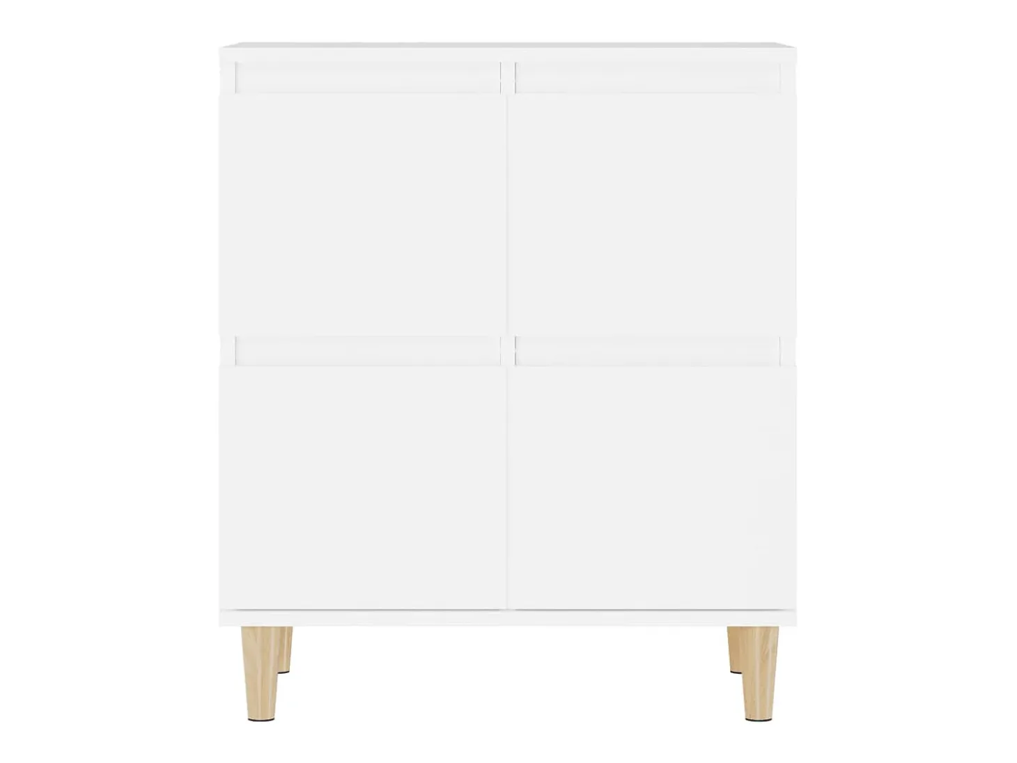 Aparador cómoda mueble almacenaje organizador cocina salón salón 3 piezas 60 x 35 x 70 cm blanco madera contrachapada 02_0036992