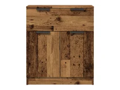 Aparador cómoda mueble de almacenaje organizador cocina salón salón madera vieja 60 x 30 x 70 cm madera de ingeniería marrón 02_0036605