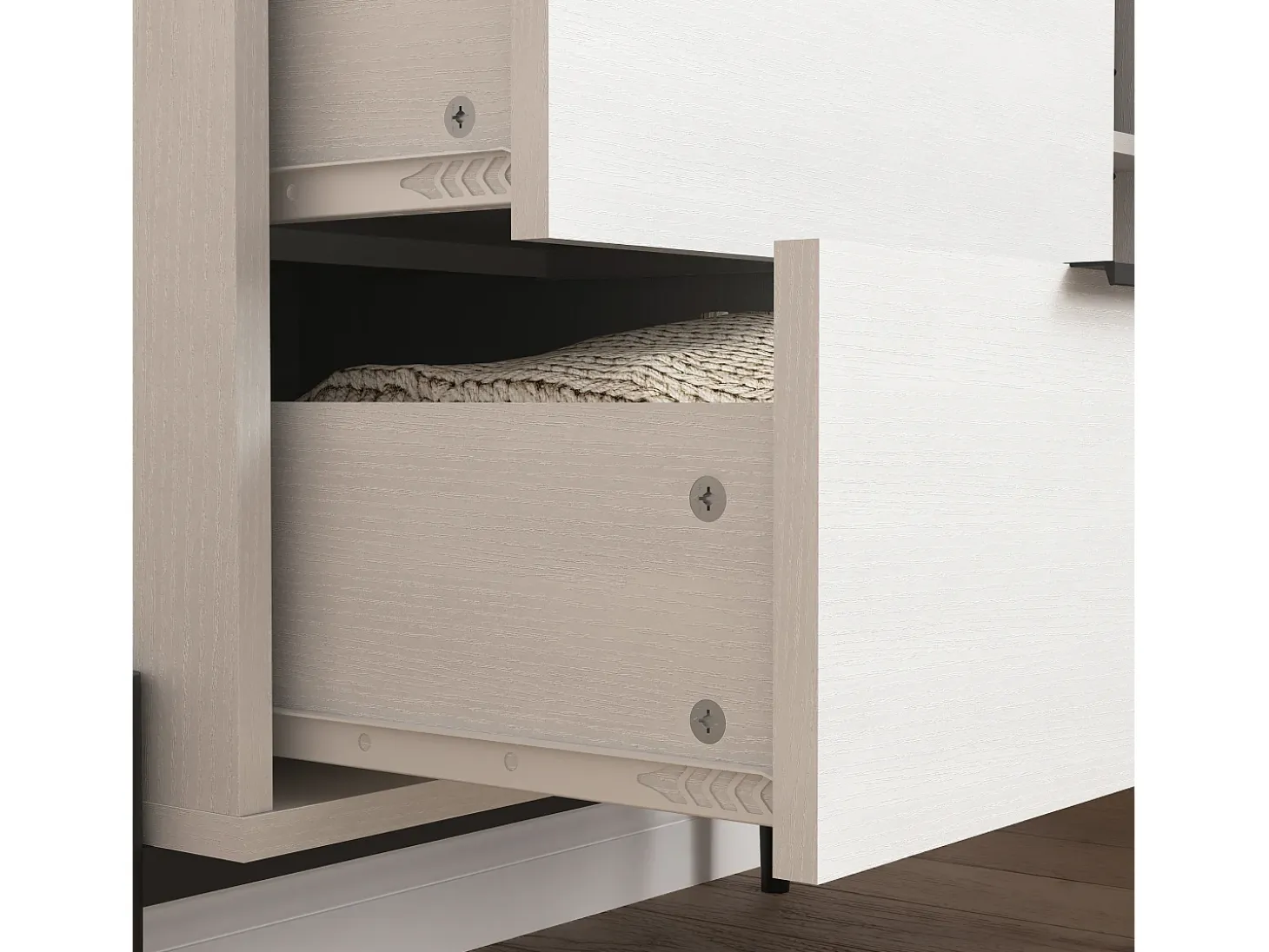 Aparador con 3 cajones, 1 puerta y 1 puerta de cristal, mueble de almacenaje de madera para cocina, comedor, recibidor, color blanco (85x40x120 cm)