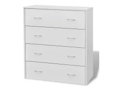 Aparador con 4 cajones blanco 60x30,5x71 cm ES15338