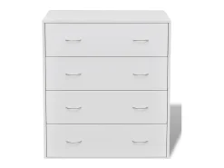 Aparador con 4 cajones blanco 60x30,5x71 cm ES15338