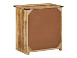 Aparador con 3 cajones madera maciza de mango 55x35x60 cm