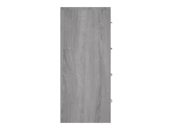 Aparador con 4 cajones 60x30,5x71 cm gris Sonoma
