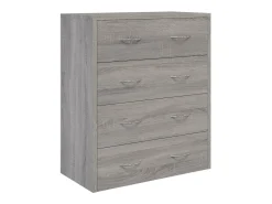 Aparador con 4 cajones 60x30,5x71 cm gris Sonoma