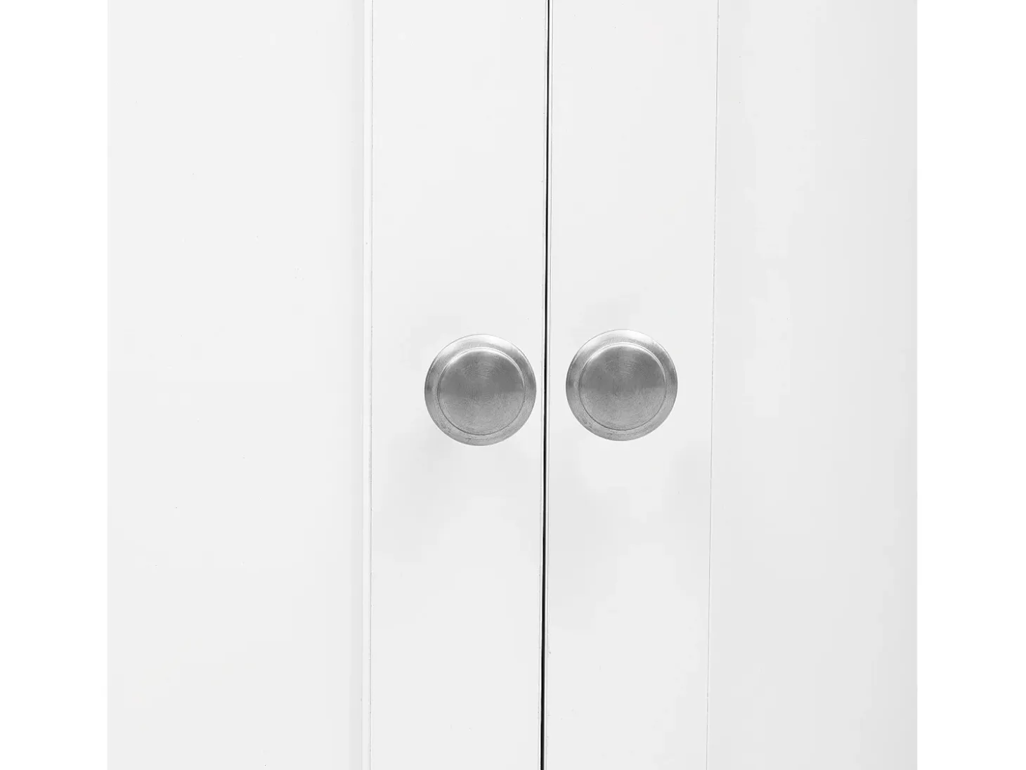 Aparador con 2 cajones y puertas de cristal - para salón y comedor - Blanco