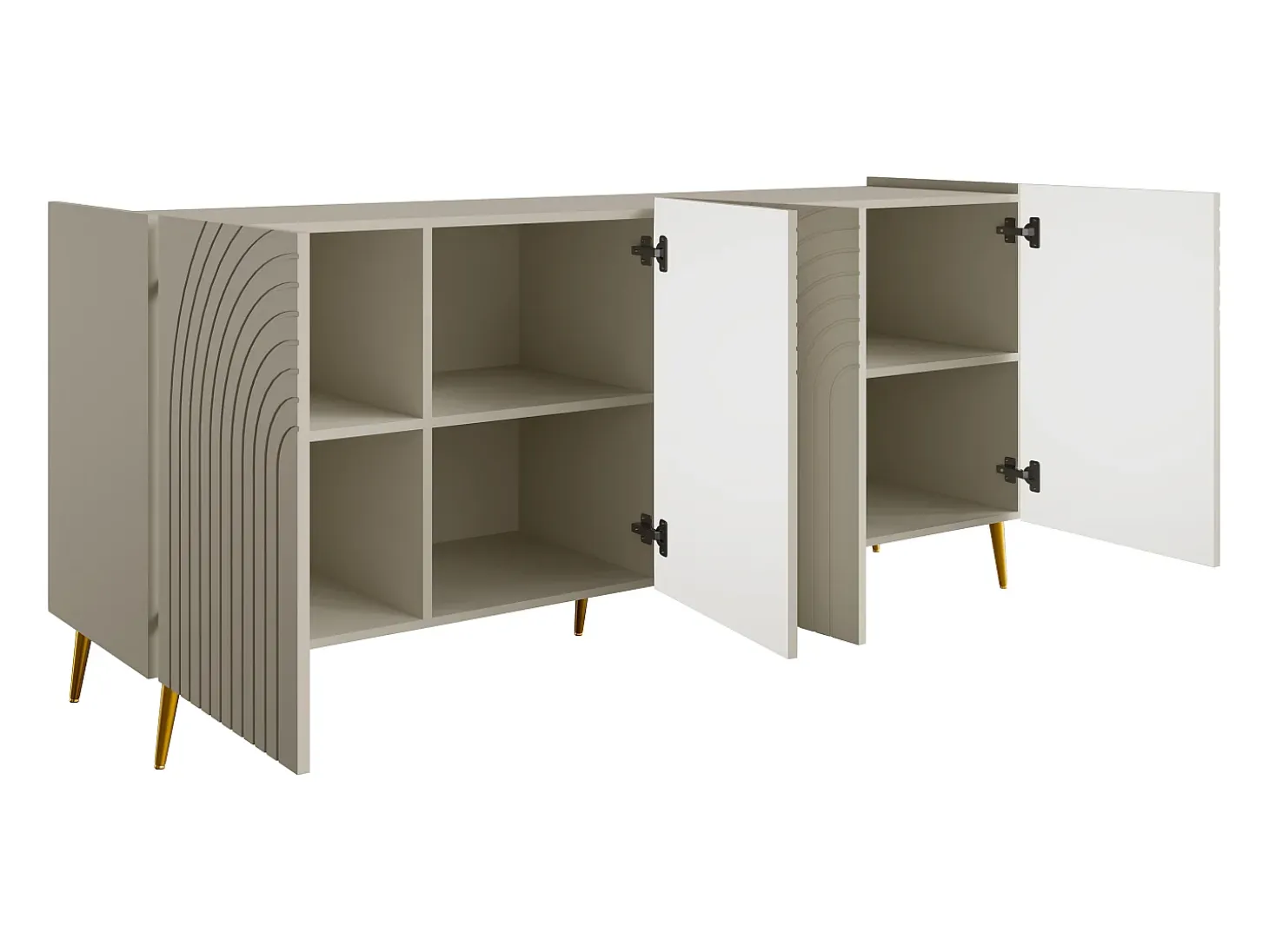 Aparador con 4 puertas - Beige - NORSIM de Pascal Morabito