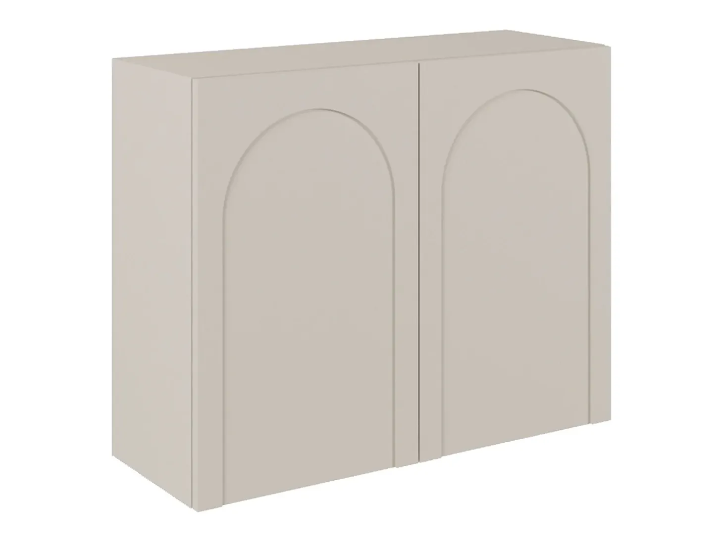 Aparador con 2 puertas – recorte arqueado – gris cachemira – 100 cm – ARKADIA