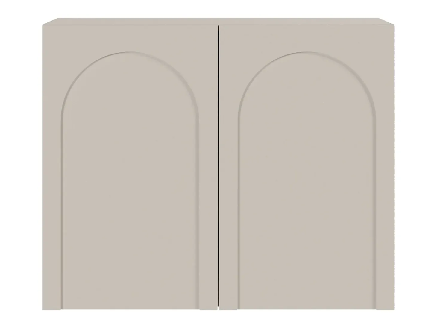 Aparador con 2 puertas – recorte arqueado – gris cachemira – 100 cm – ARKADIA