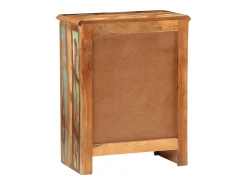 Aparador con 2 puertas de madera maciza reciclada 55x30x70 cm