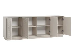 Aparador con 4 puertas de MDF - Beige - MEZULIA